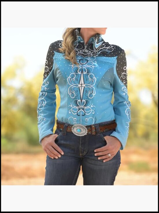 Vintage Western Leather Belt Turquoise Concho Buckle Boho Retro Cowgirl main image 6